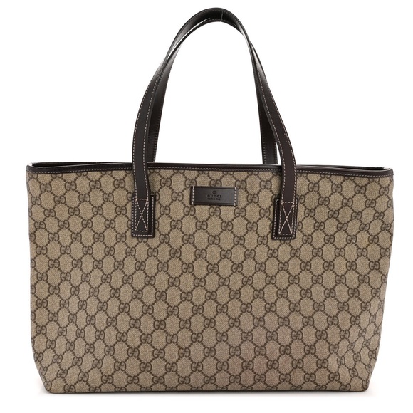 Gucci Brown GG Canvas Tote Bag